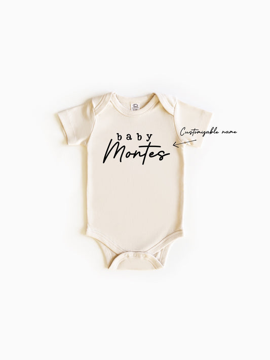 Baby Announcement Name-Organic Natural