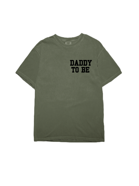 Daddy To Be-Adult Distressed Olive