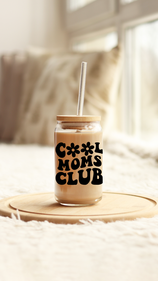 Cool Moms Club-Glass Tumbler