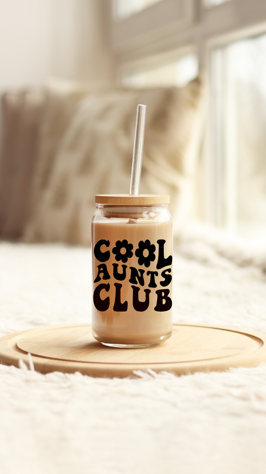 Cool Aunts Club-Glass Tumbler
