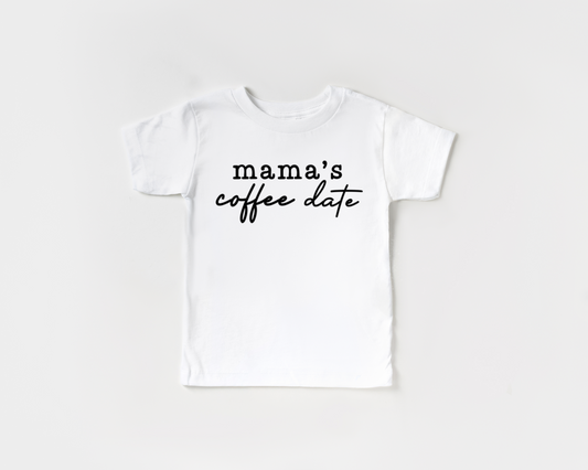 Mama's Coffee Date-Unisex White