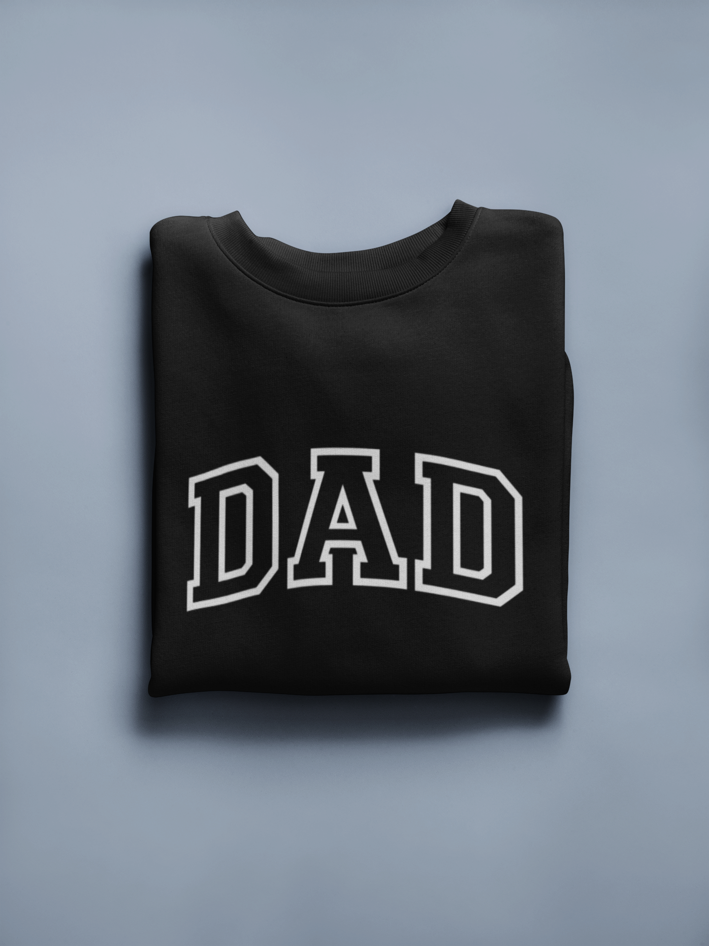 Varsity Dad-Crewneck Sweatshirt Black