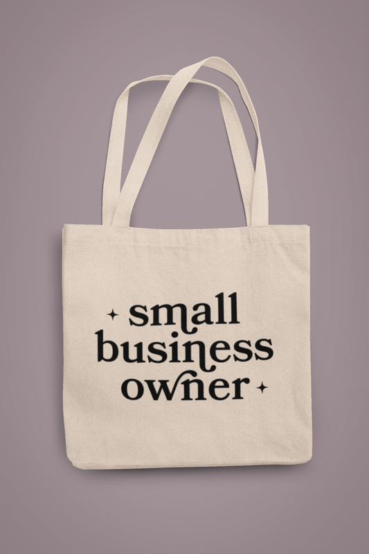 Small Shop Owner Canvas Tote
