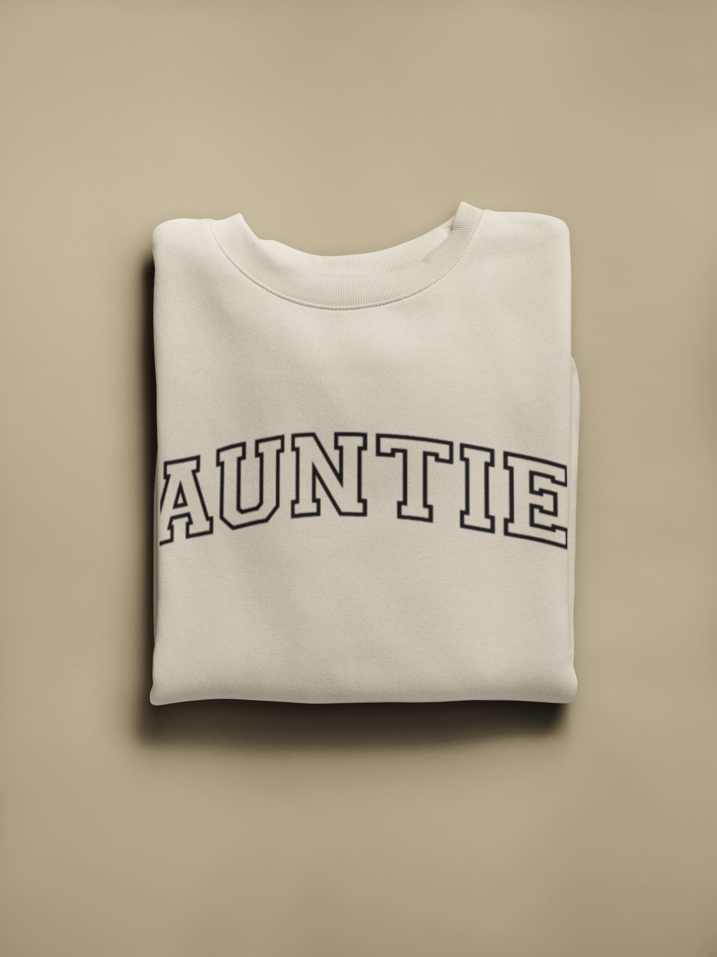 Varsity Auntie-Crewneck Sweatshirt